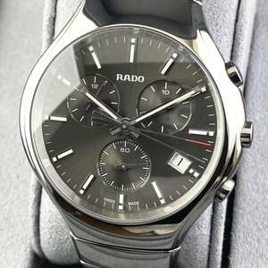 【1円〜】RADO ラドー 腕時計 メンズ クロノグラフ 641.0896.3 ブラック文字盤 DIASTAR ダイヤスター ラウンドフェイス デイト 可動品