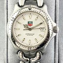 【1円〜】TAG HEUER タグ ホイヤー 腕時計 メンズ セル WG1212-K0 ホワイト文字盤 プロフェッショナル デイト 可動品_画像8