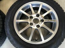 SPORT TECHNIC スポーツテクニック 15インチ スタッドレスタイヤ 4本セット 175/65R15 5.5j PCD112 中古品_画像4