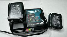 t118*2台makita マキタ 充電式クリーナ CL107FD バッテリ 充電器セット_画像7