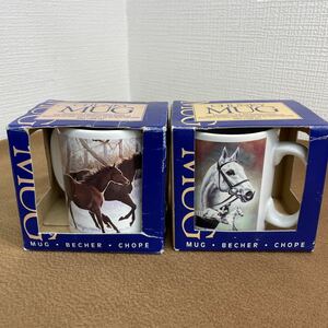 OTTER HOUSE CHUNKY MUG POLLYANNA PICKERING 馬 マグ 英国製 セット ③