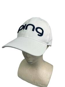 【美品】PING ゴルフキャップ ピン 帽子 キャップ GOLF ロゴ キャロウェイ タイトリスト コブラ