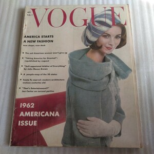 VOGUE ヴォーグ　1962年　February 1　アーヴィング・ペン　インゲ・モラス　ホルスト　ローリングス　ブルース・デビッドソン