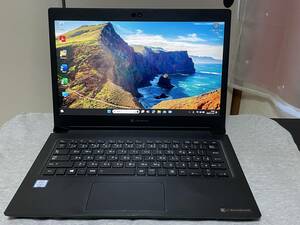 爆速・秒速起動 2020年1月製 良品! 8世代 Corei5-8250U dynabook S73/DP 　高速SSD(M2)256GB メモリ8GB フルHD(IGZO) Windows11 pro