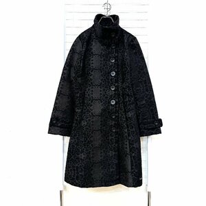 Desigual デシグアル アニマル柄 コート 黒 ブラック レディース Hs11-38