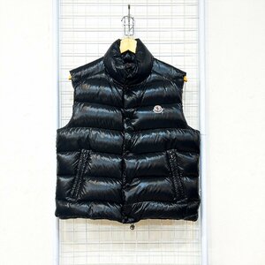 MONCLER TIB GILET モンクレール チブ ジレ ダウンベスト シャイニー ブラック 黒 サイズ2 Hs11-80