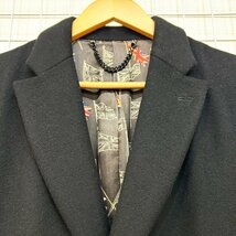 Paul Smith London ポールスミス ウール チェスター コート ロング ユニオンジャック 黒 ブラック メンズ Hs11-86_画像4