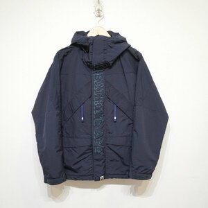 A BATHING APE (S) フロントロゴ　マウンテンパーカー　ベイシングエイプ　メンズ　紺　ブルゾン　ジャケット　アウター　H11-123