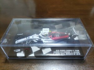 ☆ 稀少品！PMA 1/43 アルファロメオ ザウバー C37 #16 C.ルクレール ファーストホームレース 　モナコGP 2018 ☆