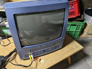 FUNAI 14型　テレビデオ　VC-14AE1 フナイ　ブラウン管テレビ 　ジャンク