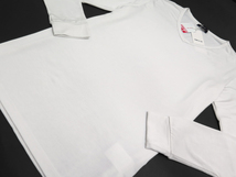 H22●コムサイズム COMME CA ISM●TP03　Hea”Ｔ”（ヒーティー）Ｖネック長袖Ｔシャツ　ホワイト/M　４枚セット　定価13200円　訳あり_画像3