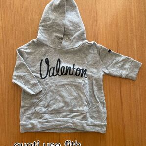 quoti use fith クゥオティユースフィス パーカー S 80グレー