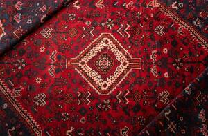 ￥85,000→￥48,000 スペシャル価格 290×185cm 手織り 絨毯 カーペット ヴィンテージ ラグ ペルシャ絨毯