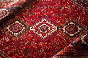 ￥85,000→￥45,000 スペシャル価格 305×206cm 手織り 絨毯 カーペット ヴィンテージ ラグ ペルシャ絨毯