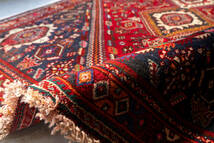 ￥85,000→￥45,000 スペシャル価格 305×206cm 手織り 絨毯 カーペット ヴィンテージ ラグ ペルシャ絨毯_画像4