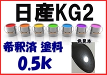 ◇ 日産KG2　塗料　ダークグレーM　希釈済　カラーナンバー　カラーコード　KG2_画像1