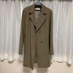 【any SiS】リボンベルト付きチェスターコート カーキ レディース サイズ2