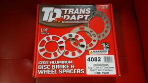 TRANS DAPT アメ車 サイズ ホイールスペーサー 厚み約6.4mm PCD 114.3mm 115mm 120mm 127mm 120.65mm ５穴用 アストロ カマロ コルベット