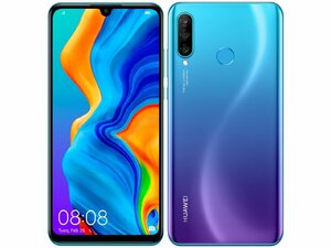 新品 未使用品☆ SIMフリー HUAWEI P30 lite 64GB ピーコックブルー MAR-LX2J 楽天 Android 付属品完備 送料無料！