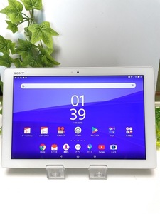 ソニー Xperia Z4 Tablet SOT31 au SIMロック解除済☆ 判定〇 ホワイト SO-05G同型 OS7.0アップデート済☆ A5201