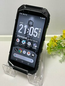 ☆SIMフリー☆ au 京セラ TORQUE G04 KYV46 ブラック 判定〇 スマホ本体 充電キャップ・ゴムとれ 訳あり 中古 液晶 美品 傷なし キレイ Y6