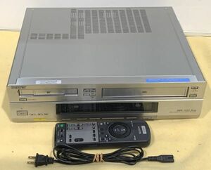 11-32-120 SONY ビデオカセットレコーダー VHS/DV Video cassette recorder MODEL WV-D700 リモコン付き ビデオデッキ(通電OK)