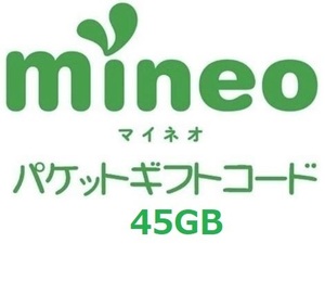 パケットギフト 　9,000MB×5 (約45GB) mineo マイネオ 即決　 匿名 容量相談対応 ②