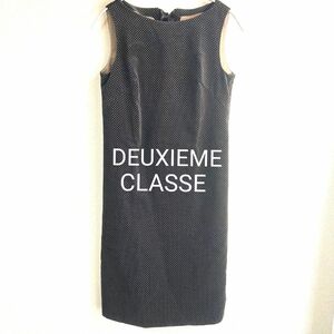 ★DEUEXIEME CLASSE★ベロアワンピース★ブラック★黒 ★ノースリーブ★リボン