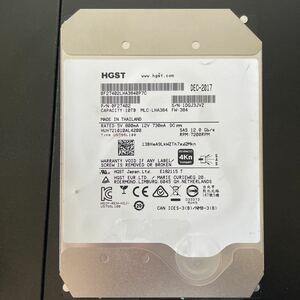 SAS HGST 10TB 7.2K 3.5インチ HDD 1点【中古動作品】