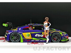 【POP RACE社製】★1/64 Audi R8 LMS エヴァンゲリオン(エヴァンゲリヲン)RT 初号機 TSRT R8 Macau GT Cup 2020 ＆ レイRQフィギュアセット