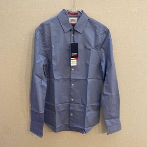 新品タグ付　TOMMY JEANS トミージーンズ　長袖シャツ　ブルー