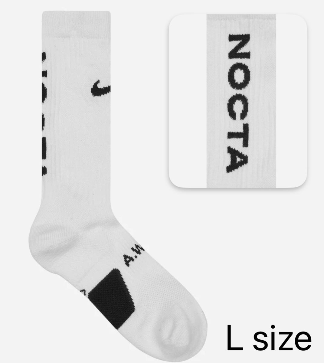 NIKE NOCTA クルーソックス L/XL グレー 一足｜Yahoo!フリマ（旧
