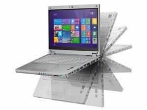 中古良品 2-in-1ノートPC　Panasonic -CF-AX3　11.6型タッチパネルフルHD・Corei5-4300U・4GB・SSD128GB・カメラ・Bluetooth・WIFI 11142