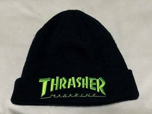 ★THRASHER スラッシャー★ニット帽 USED