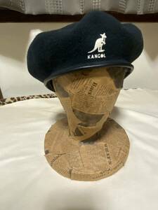 ★KANGOL カンゴール★イギリス製レディスベレー帽 ブラック MONTY BERET USED