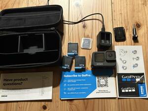 予備バッテリー２個、充電器 ◆ GoPro HERO9 Black ◆ ウェアラブルカメラ 5K ◆ ゴープロ ◆ CHDHX-901-FW