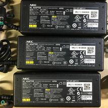 【送料無料】(111070C) NEC ADP68 19V3.95A 純正品 ACアダプタ ５個セット メガネケーブル付 中古品_画像3