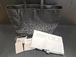 瑞(me1121-1) JIMMY CHOO ジミーチュウ ディーラントートバッグ ブラック トートバッグ トート スタッズ バッグ かばん お出かけ オシャレ