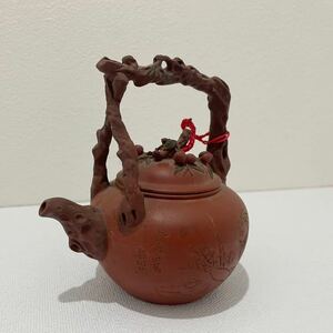 Dハ(1109s5)淦生 明山仙品 急須 飾蓋 茶道具