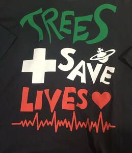 ヴィヴィアン・ウエストウッド・マン / Vivienne Westwood MAN “TREES SAVE LIVES” BIG T-SHIRT OVER SIZE ユニセックス オーバーサイズ