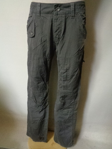 G-STAR RAWji- Star low SOUTH E D cargo pants Zip pocket gray W31 cotton 