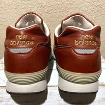 UK製【LIMITED EDITION】NEW BALANCE LM576UK TN BROWN×GOLD US9D 27cm オールレザー M576 イギリス製 英国製 ブラウン×ゴールド 茶/金_画像6