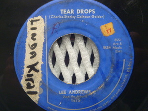 ◆R&B/Doo Wop/Oldies◆LEE ANDREWS And The HEARTS / Tear Drop (Chess)▼全米1958年20位・R&Bチャート4位■2枚目のヒット