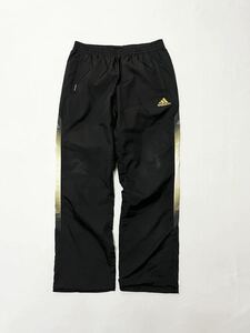 adidas アディダス CLIMAPROOF サイドラインデザイン ナイロン ジャージパンツ 