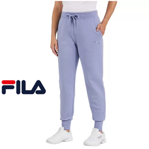 新品 S ★ FILA フィラ レディース スウェット ジョガー パンツ パープル コストコ フレンチテリー ロングパンツ 裏毛 French Terry Jogger