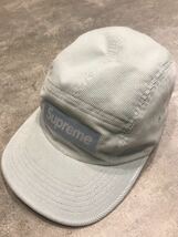 Supreme fine wale corduroy Camp Cap light blue コーデュロイキャンプキャップ　BOX logo_画像2