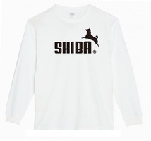 【白2XLパロディ5.6oz】シバ柴犬ロンT面白いおもしろTシャツうけるプレゼント長袖ロンT送料無料・新品人気_画像1