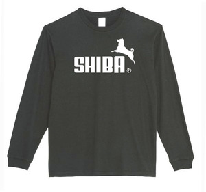 【黒Sパロディ5.6oz】シバ柴犬ロンT面白いおもしろTシャツうけるプレゼント長袖ロンT送料無料・新品人気