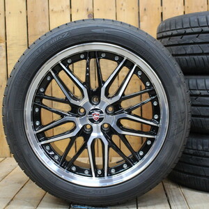 インプレッサスポーツ プリウス ウィッシュ G4 86等 17インチ AME シュタイナー 205/50R17 TOYO mpZ 2021年 タイヤ ホイール 4本SET