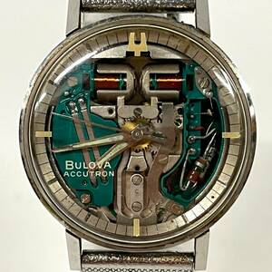 1円~【動作未確認】BULOVA ブローバ ACCUTRON アキュトロン M4 スケルトン文字盤 メンズ 音叉時計 腕時計 G101156